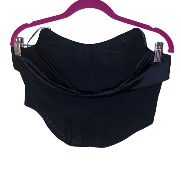 Sincerely Jules mesh strapless corset crop top size L juniors - Picture 1 of 6